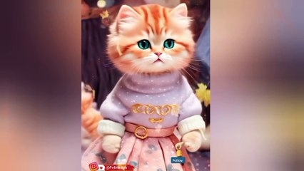 Cute Cat fashion show..aicat