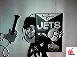 1950s Jets cereal animated TV commercial - Johnny Jet winning the football game