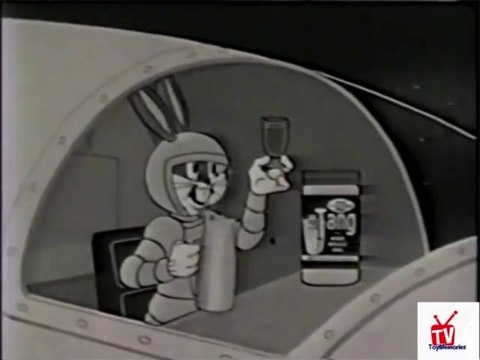 1960s BUGS BUNNY in outer space TANG TV commercial