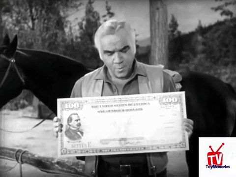 1960s Lorne Greene (as Ben Cartwright - Bonanza ) PSA Savings Bonds TV commercial