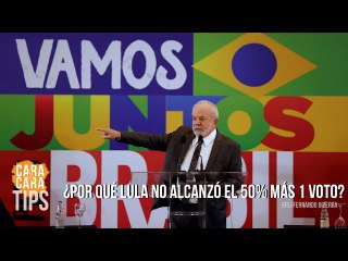 ¿Por qué Lula no alcanzó el 50% más 1 voto en la primera vuelta de las presidenciales de Brasil?