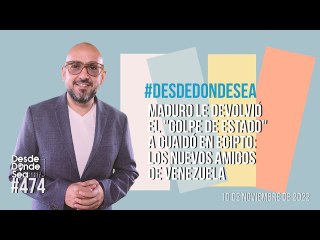 Maduro le devolvió el "golpe de estado" a Guaidó en Egipto: Los nuevos amigos de Venezuela