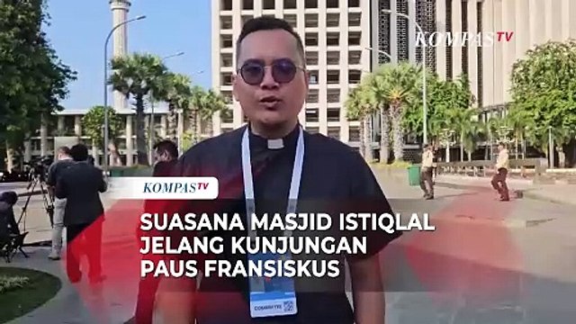 Suasana Masjid Istiqlal Jelang Kunjungan Paus Fransiskus