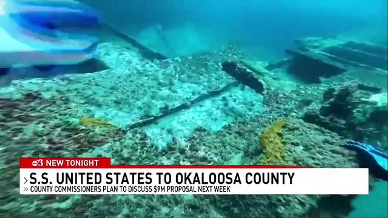 Okaloosa County close to acquiring world_s largest artificial reef in SS United States(360P)