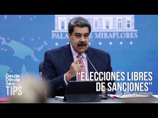 ¿"Elecciones libres de sanciones" es el gran tema que está sobre la mesa de negociaciones?