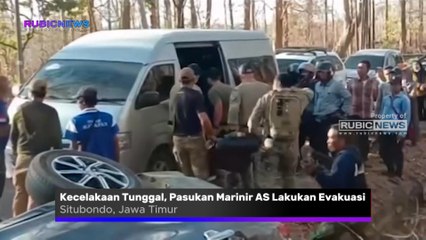 Kecelakaan Tunggal di Baluran Situbondo, Pasukan Marinir Amerika Serikat Dengan Cepat Lakukan Evakuasi