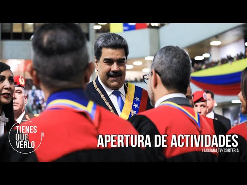 Así recibieron a Maduro en el auditorio del TSJ para dar inicio al año judicial 2023
