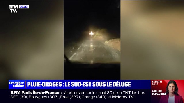 Je suis trempée jusqu'aux os : habitants évacués, inondations... Le sud-est confronté à la pluie et aux orages