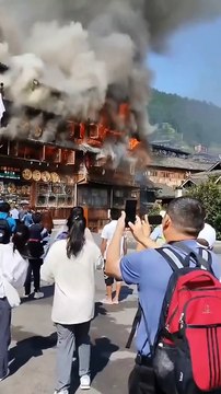 Escaping from the fire scene, it was thrilling