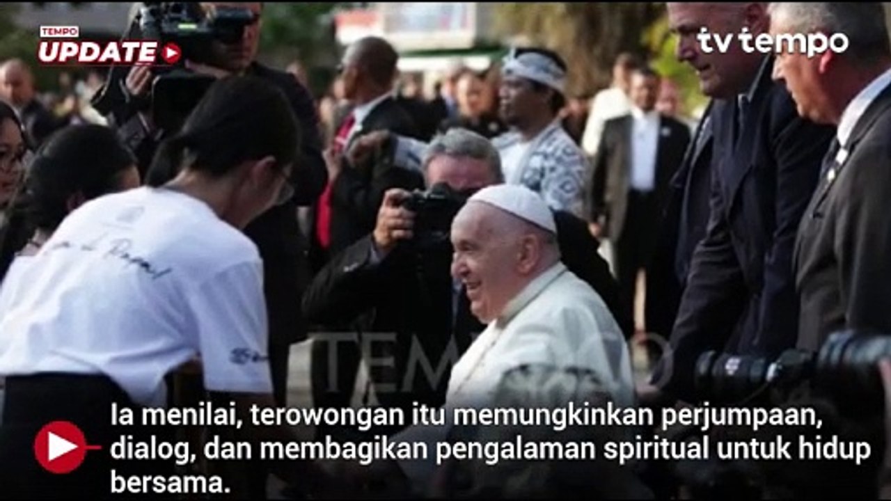 Paus Fransiskus Soal Terowongan Silaturahmi Istiqlal-Katedral: Ini bukan Formalitas, Tapi Jalan Persahabatan