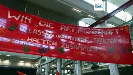 Volkswagen employees protest potential plant closures amid shift to electric vehicles ⚡