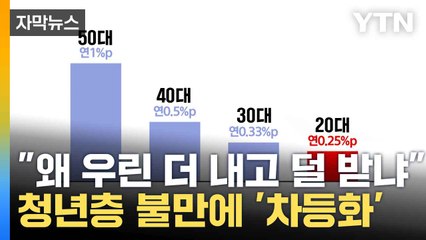 [자막뉴스] "청년층, 연금 받지도 못해" vs"노인층 생계 지원 필요" / YTN
