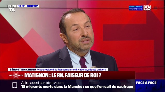 Marine le Pen n'est pas la DRH d'Emmanuel Macron : Sébastien Chenu (RN) évoque les consultations pour Matignon
