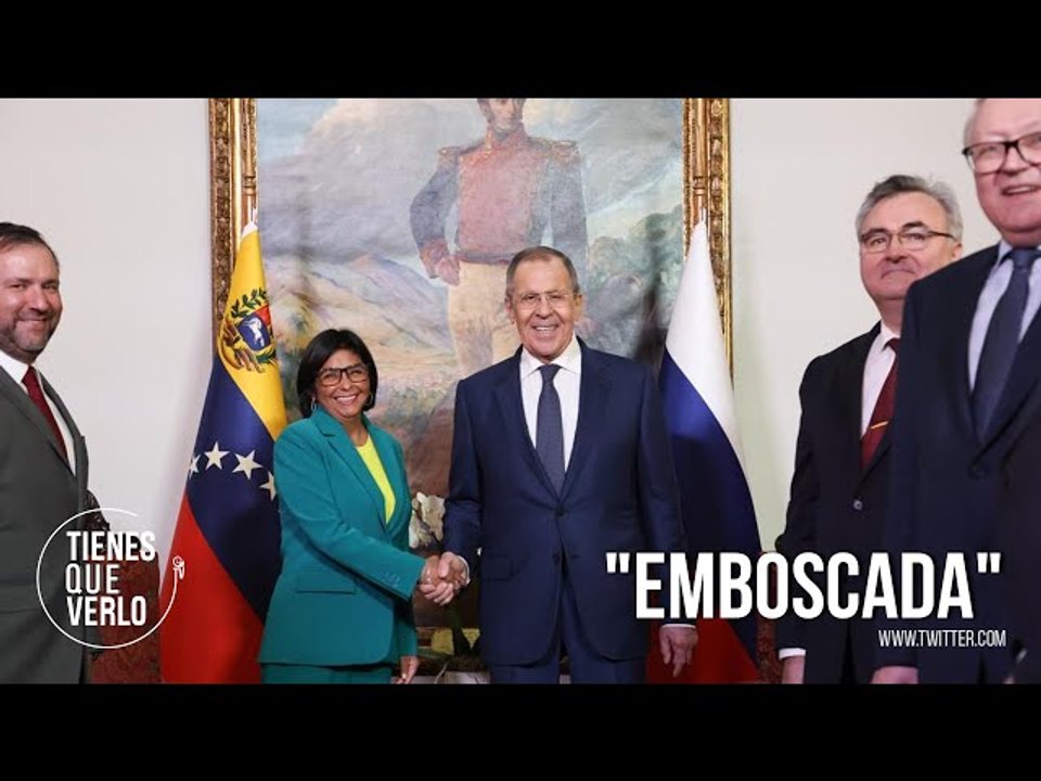 Tremendo susto: Así recibió Delcy a Lavrov