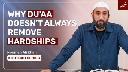 Mariam's (AS) Trial_ The Real Purpose of Du'aa _ Khutbah Highlight _ Nouman Ali Khan