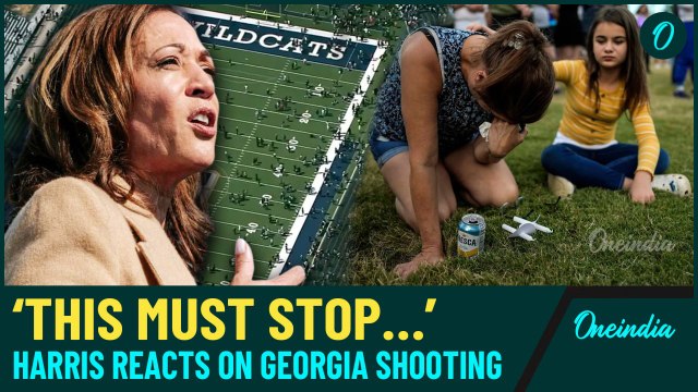 Watch| Harris Interrupts Speech to Discuss Georgia School Shooting, Promises Action on Gun Laws