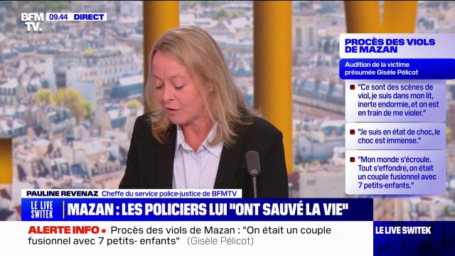 Mon monde s'écroule : les premiers mots poignants de Gisèle P. au procès des viols de Mazan
