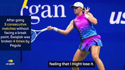 Download Video: Swiatek opens up on anxiety-inducing no.1 ranking after US Open defeat