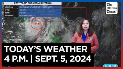 Today's Weather, 4 P.M. | Sept. 5, 2024