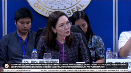Sen. Hontiveros: You tried to flee, you failed | GMA Integrated News