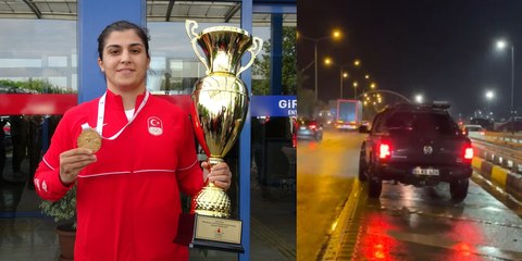 Trafikte şampiyon kadın milli boksöre ‘tokat’ attı, tutuklandı; saldırı sonrası kaçan şüpheli kamerada
