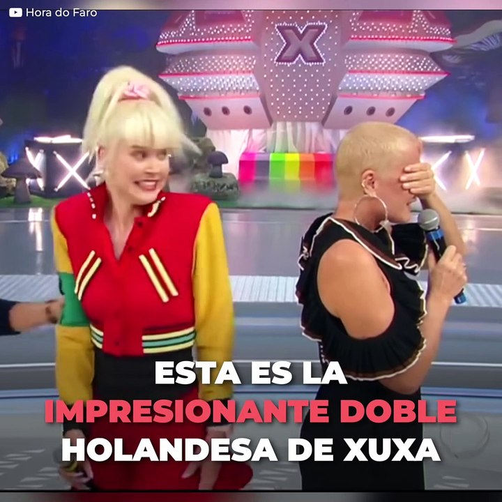 La reacción de Xuxa al conocer a su doble exacta