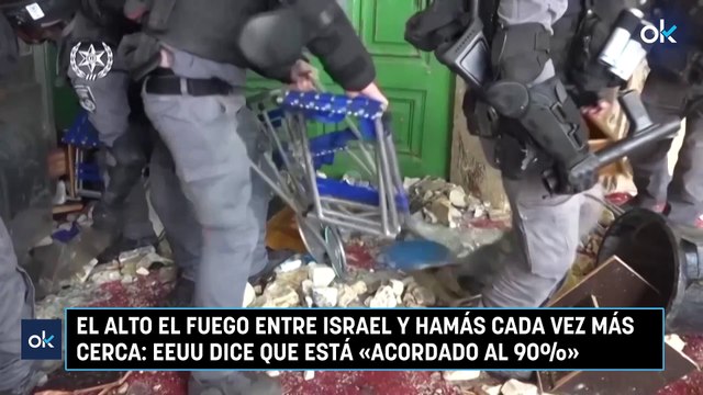 El alto el fuego entre Israel y Hamás cada vez más cerca EEUU dice que está «acordado al 90%»