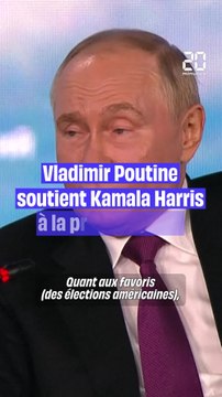 Russie : Vladimir Poutine affirme soutenir Kamala Harris à la présidentielle américaine