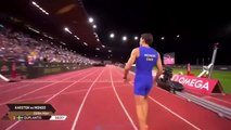 10.37! MONDO DUPLANTIS BEATS KARSTEN WARHOLM 100M RACE VIDEO _ ZURICH DIAMOND LEAGUE EXHIBITION