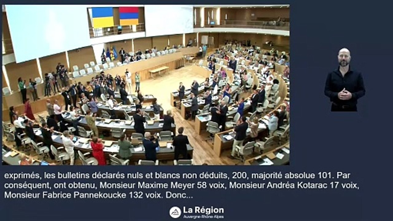 Fabrice Pannekoucke (LR) élu président d'Auvergne-Rhône-Alpes et succède à Laurent Wauquiez