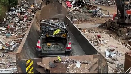 Car gets CRUSHED!!! Satisfying video shows poacher's vehicle destroyed