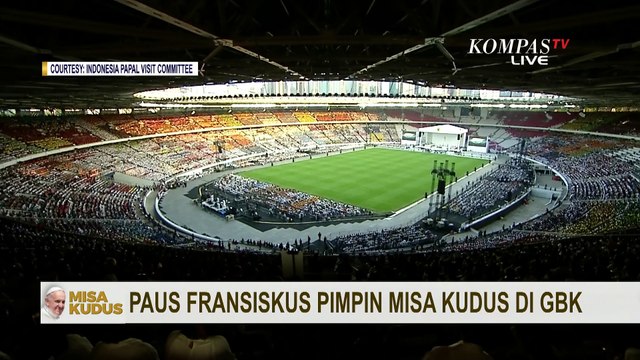 Pimpin Misa Akbar, Ini Isi Khotbah yang Disampaikan Paus Fransiskus Dalam Misa di GBK