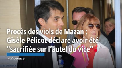 Procès des viols de Mazan : la victime Gisèle Pélicot déclare avoir été "sacrifiée sur l’autel du vice"