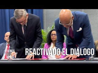 Jorge Rodríguez y Gerardo Blyde al frente: Así firmaron los acuerdos parciales en Barbados