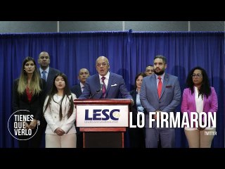 Momento cuando se firmó parte de los acuerdos en Barbados entre gobierno venezolano y oposición