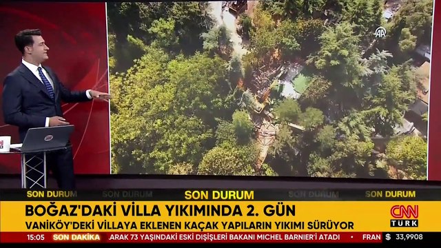 Vaniköy'de kaçak yapıların yıkımı devam ediyor