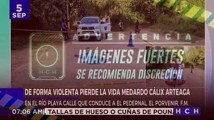 Ultiman a hombre en carretera hacia El Pedernal, El Porvenir, FM