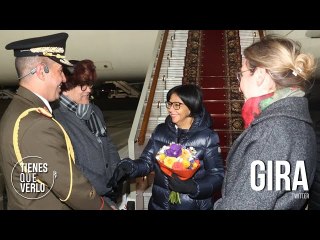 Vicepresidenta Delcy llegó a Moscú: Visita de trabajo