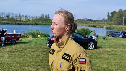 Samochód wpadł do stawu