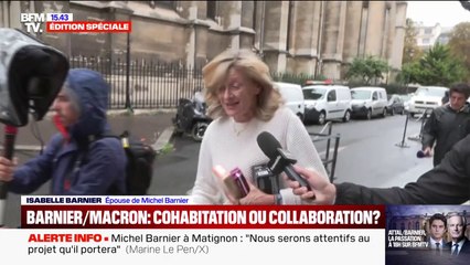 Michel Barnier nommé Premier ministre: "Il va faire au mieux, il va donner le maximum", assure son épouse Isabelle Barnier
