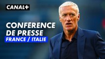 Conférence de presse de Kylian Mbappé avant France / Italie