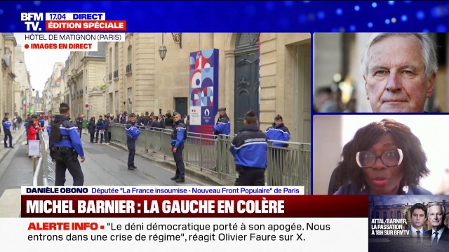 Danièle Obono (LFI): Michel Barnier se fourvoie en étant l'instrument du coup de force d'Emmanuel Macron