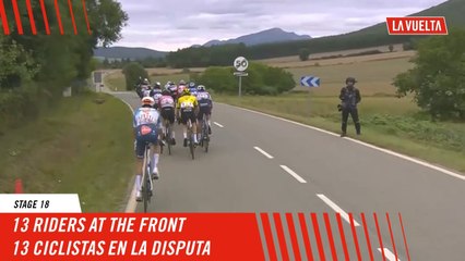 13 riders at the front - Stage 18 - La Vuelta 2024