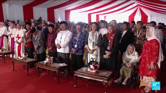 Pope appeals for religious unity at stadium mass in Indonesia