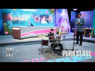 El chamito genio de la batería de Maracay: Dejó loco a todos en el Programa de Maduro