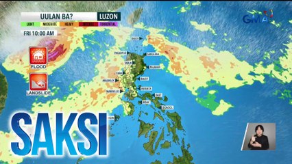 Ilang bahagi ng bansa, patuloy na uulanin dahil sa trough ng dating Bagyong Enteng at Habagat | Saksi