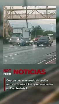 Captan p3lea entre motociclista y conductor en plena carretera a Laredo, en territorios de Escobedo