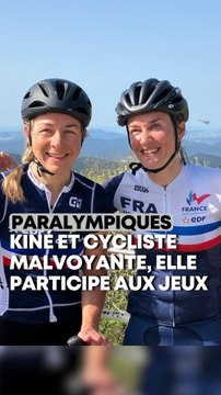 La cycliste aveugle Anne-Sophie Centis aux Jeux Paralympiques de Paris 2024