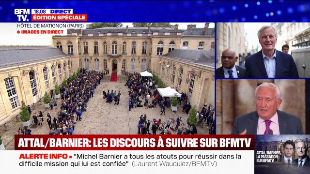 Michel Barnier n'est pas dans la caricature de droite , affirme Jean-Pierre Raffarin