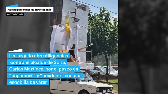 Un juzgado abre diligencias contra el alcalde de Soria por su paseo en un papamóvil